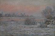 Claude Monet Soleil d'hiver a Lavacourt oil painting on canvas